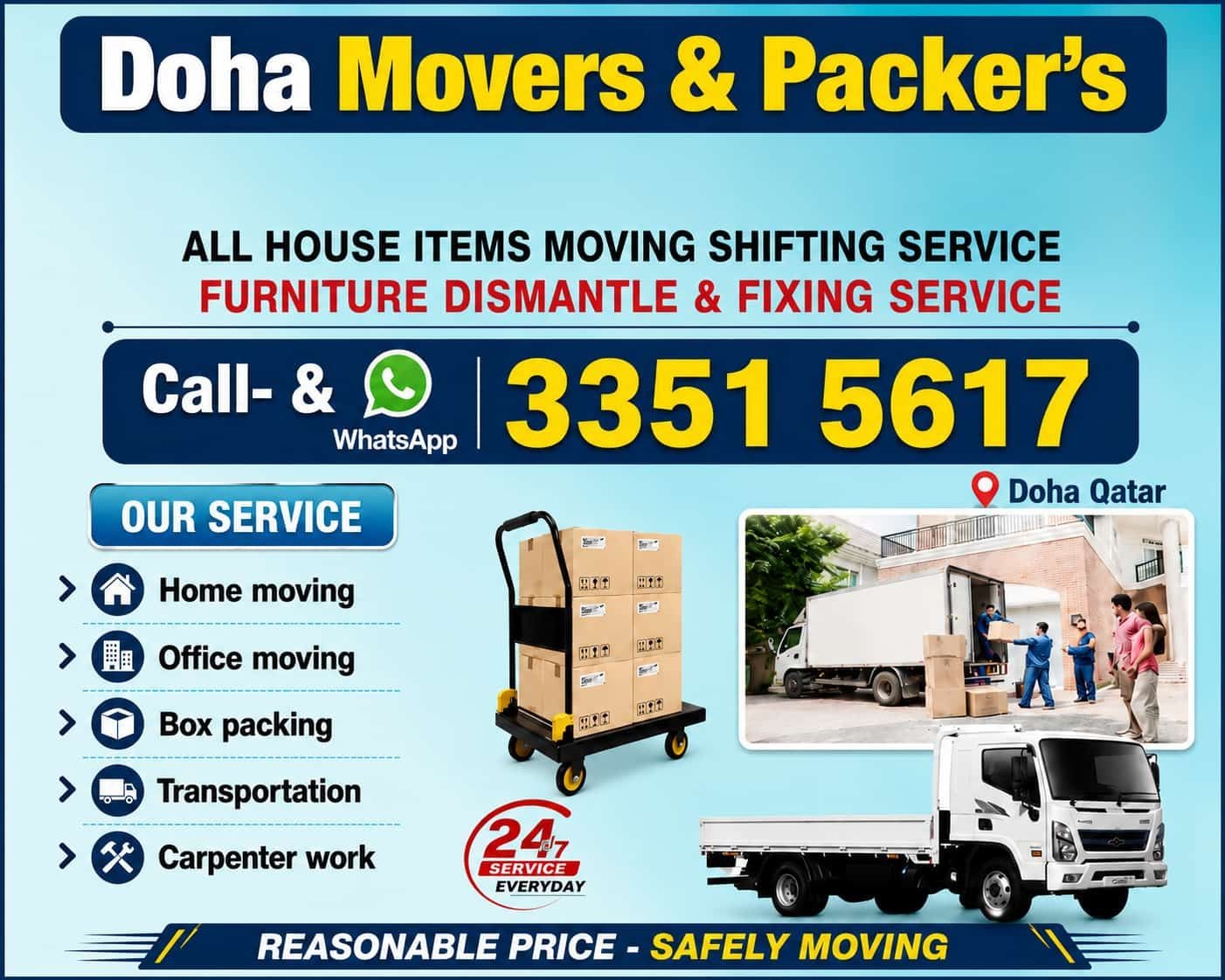 Doha Movers & Maintenance Service 24/7 - الأعمال السابقة 40