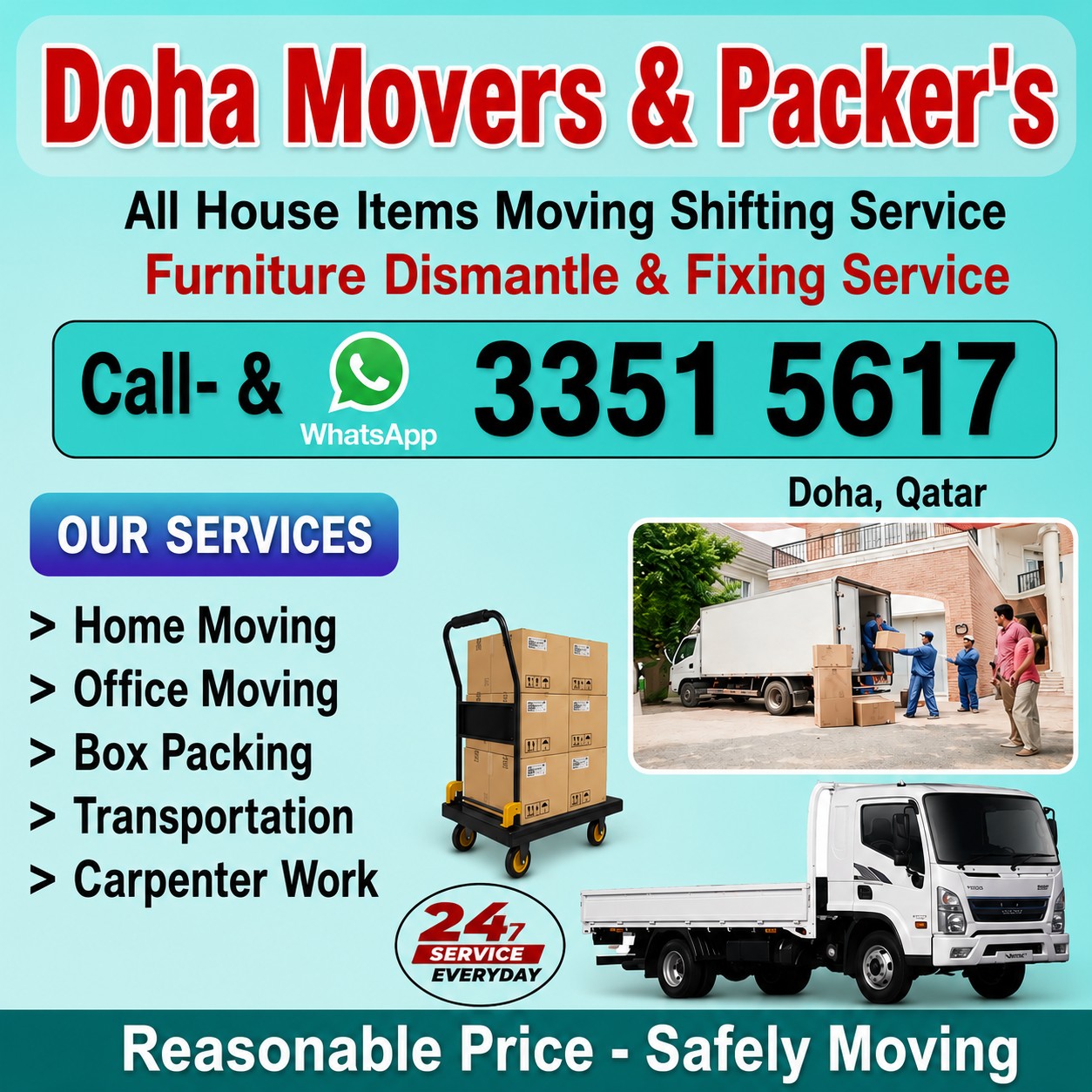 Doha Movers & Maintenance Service 24/7 - الأعمال السابقة 37