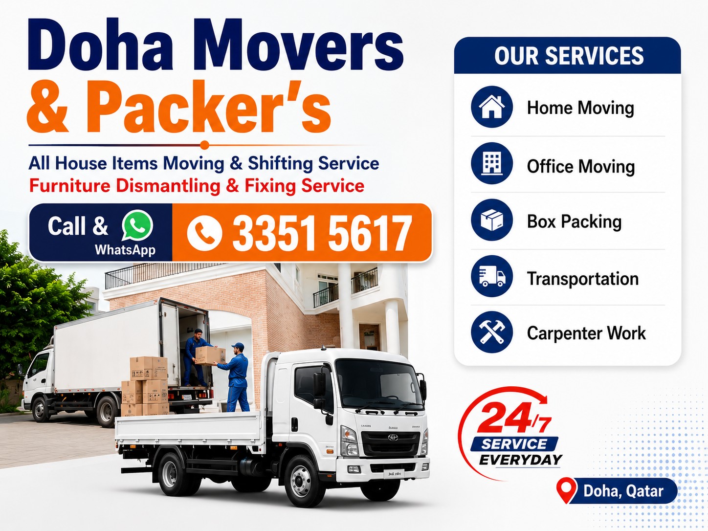 Doha Movers & Maintenance Service 24/7 - الأعمال السابقة 38