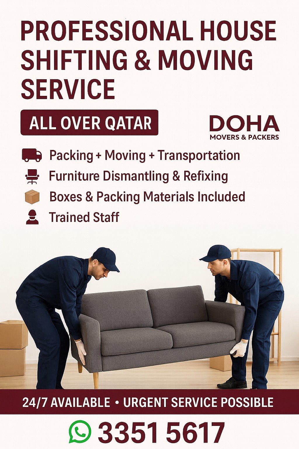 Doha Mover's & Packer's 24/7 - الأعمال السابقة 2